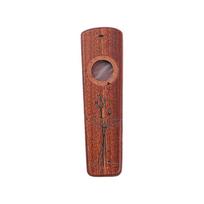 Rankų darbo medinė kazoo medžio armonika su metaline laikymo dėžute Muzikos instrumentų žaislas vaikams suaugusiems Pučiamieji instrumentai brown
