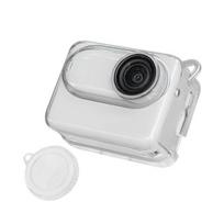 Veiksmo kameros apsauginis dėklas Insta360 GO 3S, atsparus vandeniui ir smūgiams, sportinės kameros apsauga, skaidrus TPU dangtelis, korpusas, kameros priedai balta
