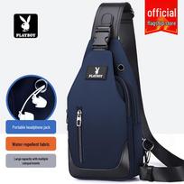 Playboy Men's Casual Chest Crossbody Bag mėlyna