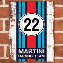 MARTINI Metal Signs Man Cave Bar Garage Shed Pub Vintage Retro Poster Tin SignAluminum 20x30cm（7.8x11.8inch） blue