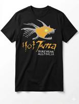 Men's Hot Tuna Surf Graphic T-Shirt - 100% Cotton, Black Casual Summer Tee XXL gray