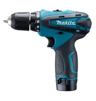 Makita DF330DWX Akumuliatorinis suktuvas, gręžtuvas, 10,8V, 1,3Ah (2 įtraukta) mėlyna