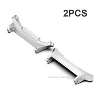 2pcs Metal Connector for Samsung Galaxy Watch 7 Ultra 47mm Stainless Steel Watch Adapter 20mm 22mm 24mm Watch Band Connectors 22mm white