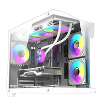 Darkflash B275 PRO Computer Case (White) + 6x L10 ARGB Fans
