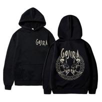Metalinė juosta Gojira Skeletas Dvipusis Grafinis Spaudinys Spausdintas Gobtuvas vyriškas Rudens vilnos Gobtuvas Ilgomis Rankovėmis Mada S