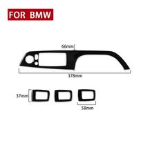 Juodo Piano dažais dengtas automobilio lango pakėlimo jungiklio rėmelio dangtelis BMW 3 serijai E90 E92 E93 2005-2012 su automatiniu sulankstymo mygtuku 37.8cm black