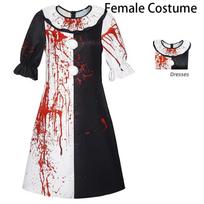 Filmo menas Klouno Cosplay Kostiumas Terrifier 2 Joker Cosplay Kruvinas Vyrams Moterims Vakarėlis Helovinas Kombinezonas XS black