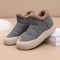 Women's Fashion Winter Snow Boots, Warm Faux Fur Lined Slip-Resistant Ankle Boots, Comfortable Casual Slip-On Shoes for Women 35