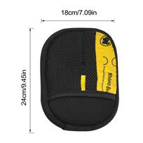 Pet Hair Glove Removal Cat Grooming Reusable Electrostatic Dedusting Brush Dog Hair Remover For Bed Sheet Couch Carpet Clothes black
