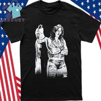 Rhea Ripley x Terrifier Black And White Poses T-Shirt Unisex T-Shirt M white