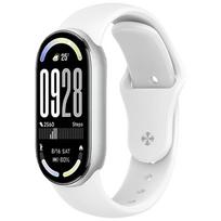 Sports Silicone Strap For Xiaomi Band 10/9/8 Soft Comfortable Metal buckle Bracelet Wristband For Miband 8/9/10 Replacement Belt For Xiaomi band 10 balta