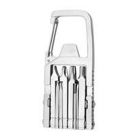 Portable Multitool Screwdriver | Folding EDC Pocket Tool for Outdoor Camping and Hiking | Stainless Steel Bicycle Repair Tool white