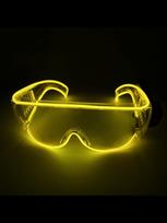 Cool technology luminous glasses LED disco dancing luminous KTV bar electric syllable atmosphere props without batteries  High Quality brown
