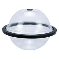 Durable 25cm Diameter Sphere Ice Mold Easy Release Reusable Giant Ice Mold Fast Freezing BPA-Free Round Ice Block Mold Spa white