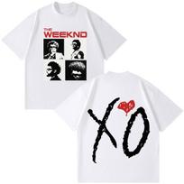 THE WEEKND After Hours Til Dawn Tour 2026 Print T-shirt Man Woman Harajuku T-shirt Short Slee M white