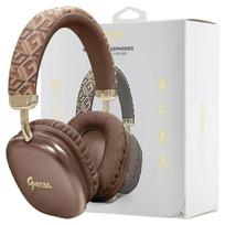 Guess ausinės ant ausų Bluetooth GUBHK1GCTCSW rudas/brown Gcube Metalinis rašytinis logotipas