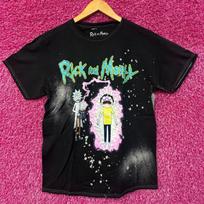 Rick and Morty Zapping Morty bleach dye T-shirt 2XL pink