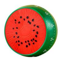 Magnetic Timer Lemon Watermelon Kitchen Cooking Timer Fruit Shaped Visual Mechanical Timer Manual Countdown Timer for Classroom Study Watermelon green