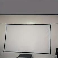60-150 colių sulankstomas projektoriaus ekranas Nešiojamas poliesterio ekrano audinys lauko filmams, namų kino teatrui, biuro susitikimams 60inch