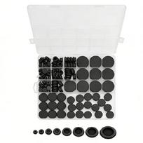 Pack of 125 Elastic Silicone Plugs for 1/5  1/4  3/8  1/2  5/8  3/4  1  Round Hole Diameters Long Last Grommets 1