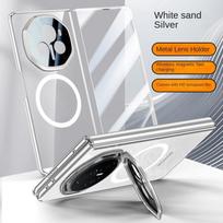 For Honor Magic V3 Case Luxury Plating Magsafe Lens Stand Magnetic Protective Back Cover case For Magic V3 V 3 Full Cover Shell For Magic V3 sidabras