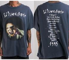 90-ųjų Silverchair Turo Laivybos Mėlynumo Trumpomis Rankovėmis Marškinėliai Pakartotinis Spaudimas 2 Pusių NH10955 Unisex Marškinėliai XXXXL