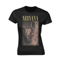 Ladies Nirvana Kurt Cobain Alleyway Official Women T-shirt Women XL black