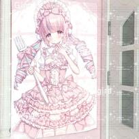 Japoniškas Anime Saldus Lolita Mergaitės Gobelenas Rožinis Kawaii Sienos Kabinamas Estetiškas Kambario Dekoras Plakatas 100X70CM white