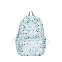 Schoolbag Korean version simple backpack polka dot printing large capacity junior high school boys and girls schoolbag campus backpack juoda