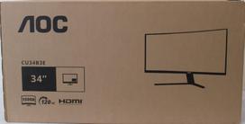 AOC CU34B3E Curved 34" 3440x1440/21:9/300cd/m2/4ms HDMI, DisplayPort, USB, Audio out | Warranty 36 month(s) | DAMAGED PACKAGING