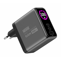 GaN 100W PD QC TFT Grey