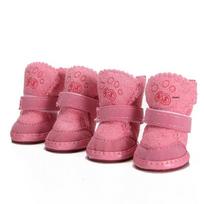 Pet Lambswool Sniego batai šunims - Šilti medvilniniai batai šuniukams ir mažoms veislėms Size 5 rožinė