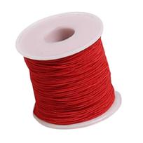 0,8 mm raudonas elastinis siūlas, 328 pėdų ilgio, karpomas, didelio stiprumo, apyrankės siūlas, karoliai siūlas papuošalų gamybai