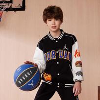 Jordan Nike Kids' Spring Autumn Baseball Jacket 160/76 (152-158cm) juoda
