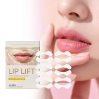 Smile Line Patches, 6 Wrinkle Lip Patches, Silicone Facial Wrinkle Patches Face Lift Patches,6pc, One Size geltona