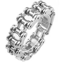 Roko ir Rolo Motociklo Grandinės Apyrankė Vyrams Metalinės Vyriškos Apyrankės Didelis Dydis 22/24CM Ilgio 21MM Pločio Nerūdijančio Plieno Riešo Papuošalai 24cm black