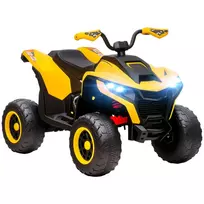Elektrinis Keturratis Vaikams 12V | 3-6km/h | 3-8m. | Geltonas