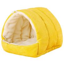 Parrot Nest Warm Bird Nest Winter House Shed Hut Hanging Hammock Cage Accessories Plush Hideaway Hamster Small Pet Parrot Nest S geltona