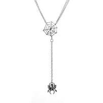 Spider web necklace - creative exaggerated tassel choker