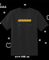 Asteroids Retro Arcade Game Main Logo Retro Video Game T-Shirt Fast Ship! 4XL black