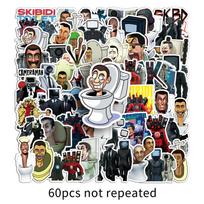 60-Piece Creative Game Graffiti Stickers for Laptops & Suitcases gray