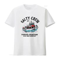 Salty Crew Fishing Charters T Shirt Good Times Guaranteed for Enthusiasts Unisex Slightly Sty XL black