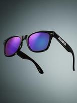 Jigga Wear Name Wayfarer Uni Sunglasses Black/Purple Mirror gray