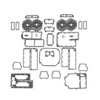 Johnson Evinrude V4 Crossflow 65-140HP Cilindro galvutės tarpinės komplektas 439085 18-4303-1