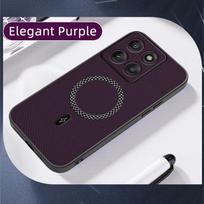 Luxury Magneti Leather Case for MOTO Edge 70 Edge 70 60 Pro Fashion Cover for Magsafe Wireless Charging Shockproof Case Motorola Edge 60 Pro auksas