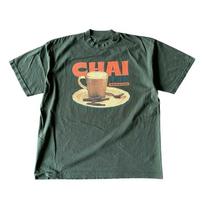 Retro Chai arbata Grafinis Unisex marškinėlis S5XL Unisex marškinėlis XL black