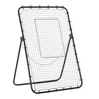 Foldable Football Rebounder Net, with Adjustable Angles - Black 123 x 73 x 178.5 cm juoda