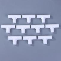 10vnt 12mm Plastikinis Baltas Vamzdžio Jungiklis „Pasidaryk pats“ Lentynos Palapinės Fiksuotas Jungimo Detalė Trikampis Keturkampis Tiesus Alkūnė Spintos Kabliukas Jungtis as the picture
