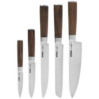 Orion peilių rinkinys, 5 vnt., Virtuvinių peilių rinkinys plieninė WOODEN 5 vnt.