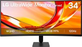 LG LCD Monitor|LG|34 "|3440 x 1440 pixels|UltraWide Quad HD|Native aspect ratio 21:9|LCD|Curved|34U601B-B